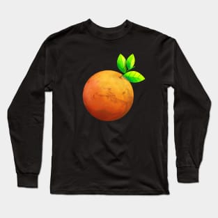 Orange Mars Funny Space Gift T shirt Long Sleeve T-Shirt